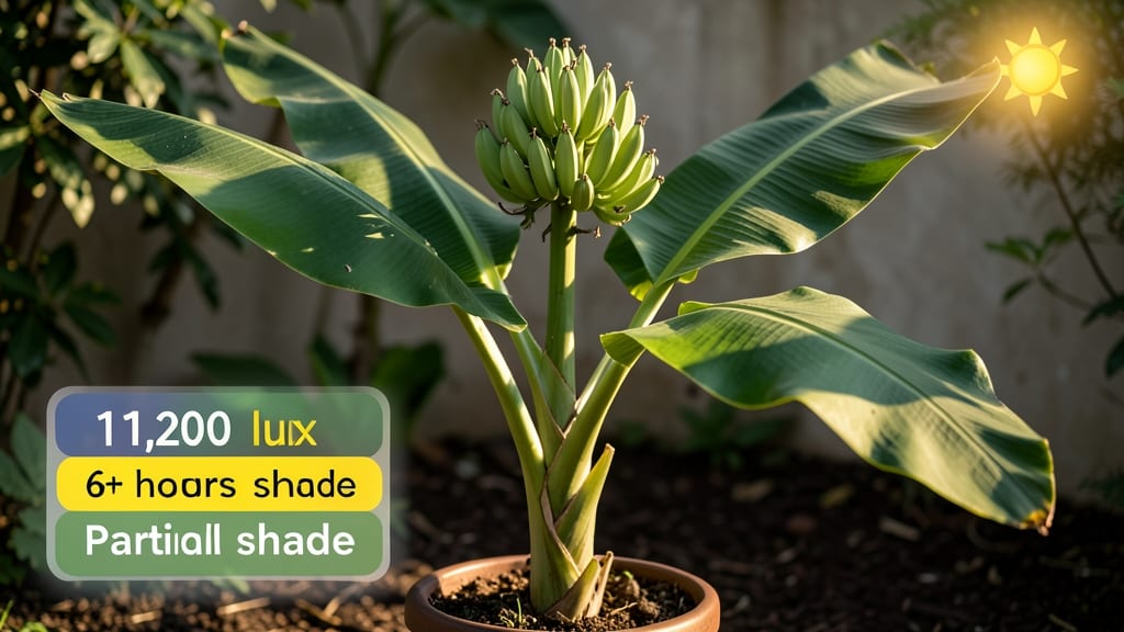 How Much Light Does a Banana Plant Need: Bright Indirect Sunlight Secrets for Thriving Growth