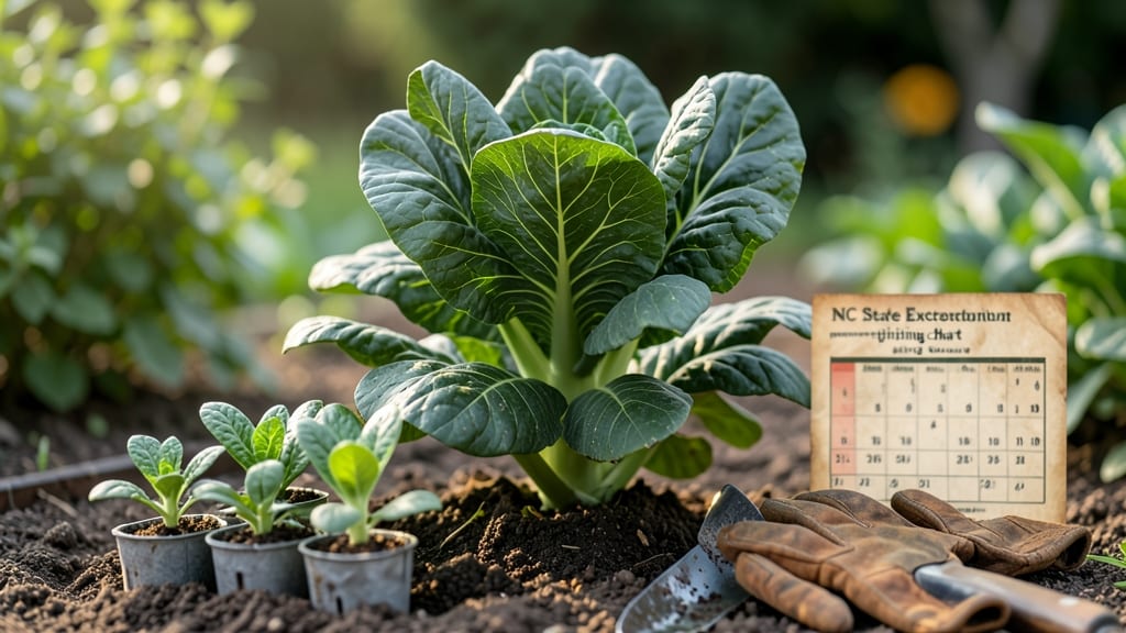 When Do You Plant Collards in North Carolina: Transplant Timing by Microclimate Heat Zones