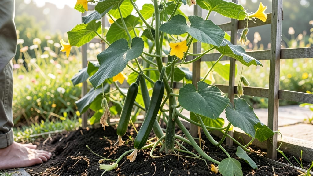 How Tall Do Cucumber Plants Grow: Space-Saving Varieties for Small Gardens